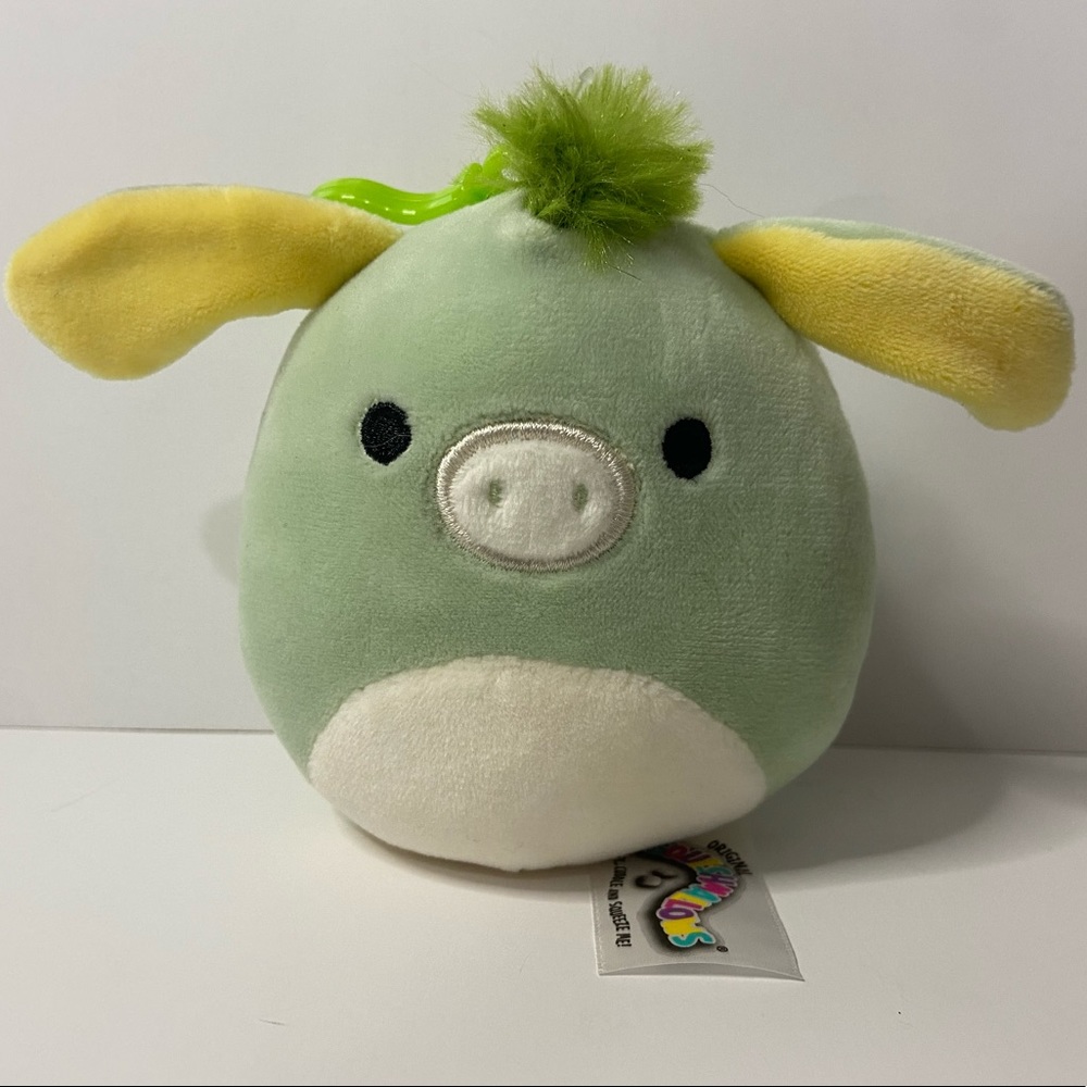 JUNIPER THE DONKEY NWT 3.5” GREEN SQUISHMALLOW RARE
